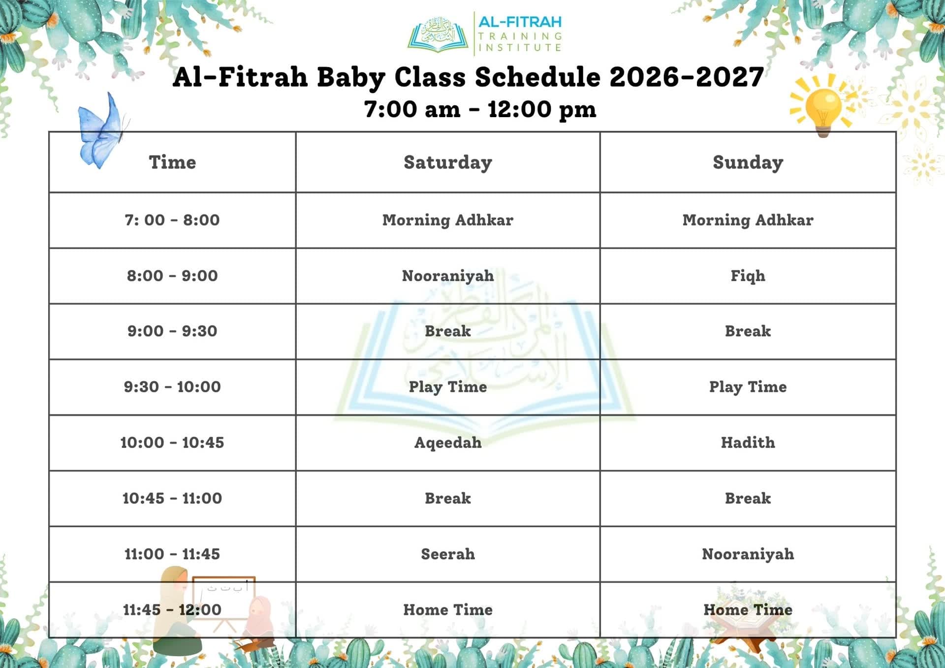 Timetables